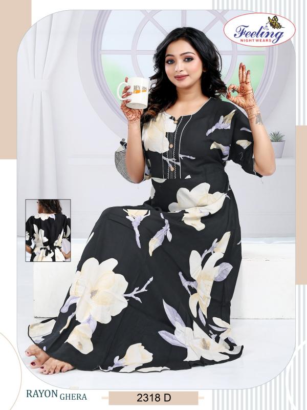 Feeling 2318 A to F catalog ladies night gown