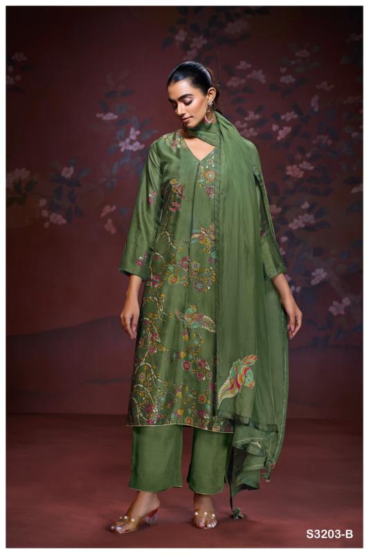 Ganga Aaliyah 3203 catalog wholesale suppliers of salwar kameez in surat gujarat
