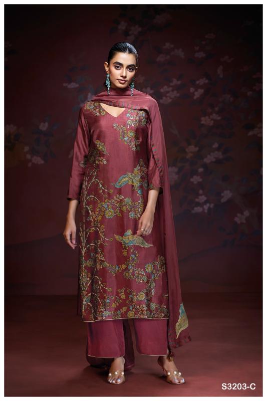 Ganga Aaliyah 3203 catalog wholesale suppliers of salwar kameez in surat gujarat