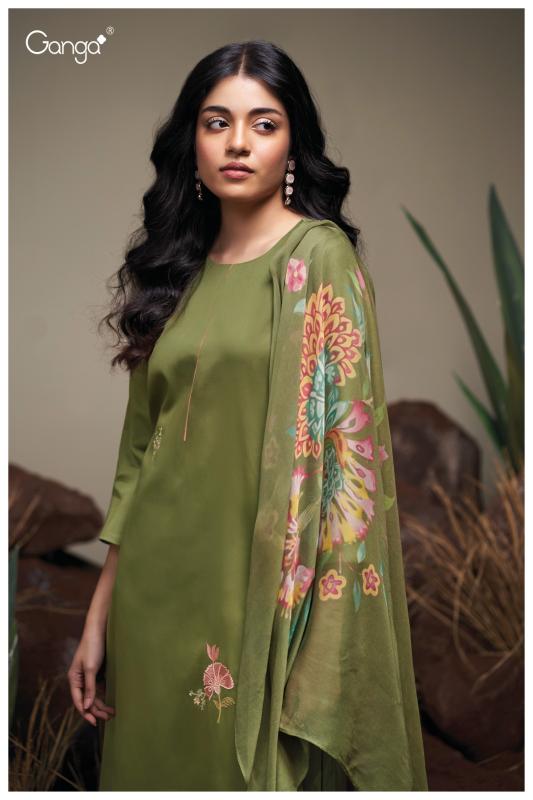 Ganga Agatha 3741 catalog wholesale unstitched salwar kameez suppliers