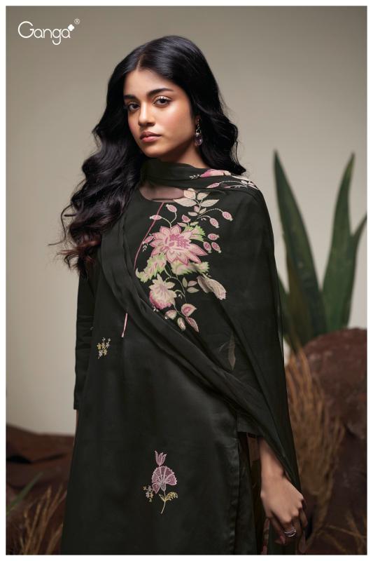 Ganga Agatha 3741 catalog wholesale unstitched salwar kameez suppliers
