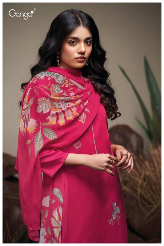 Ganga Agatha 3741 catalog wholesale unstitched salwar kameez suppliers