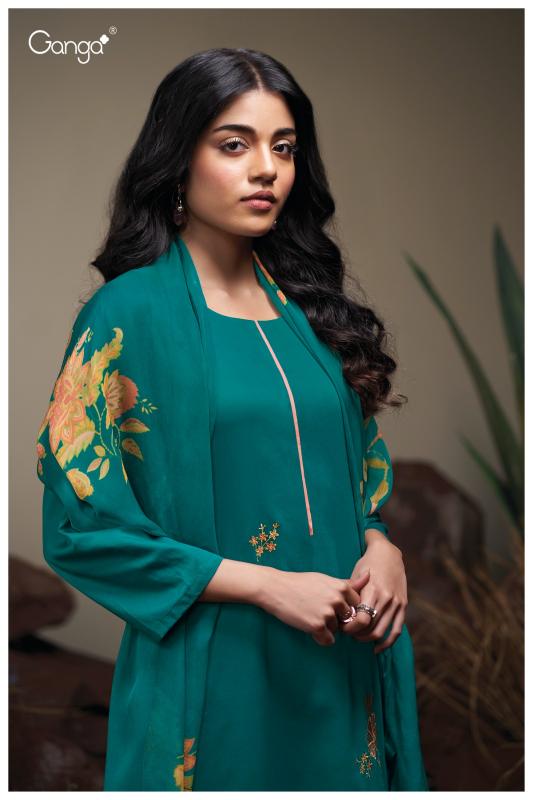 Ganga Agatha 3741 catalog wholesale unstitched salwar kameez suppliers