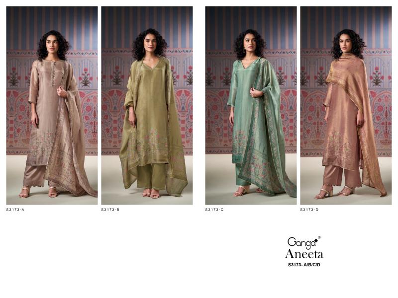 Ganga Aneeta 3173 catalog online wholesale salwar kameez cod avaliable