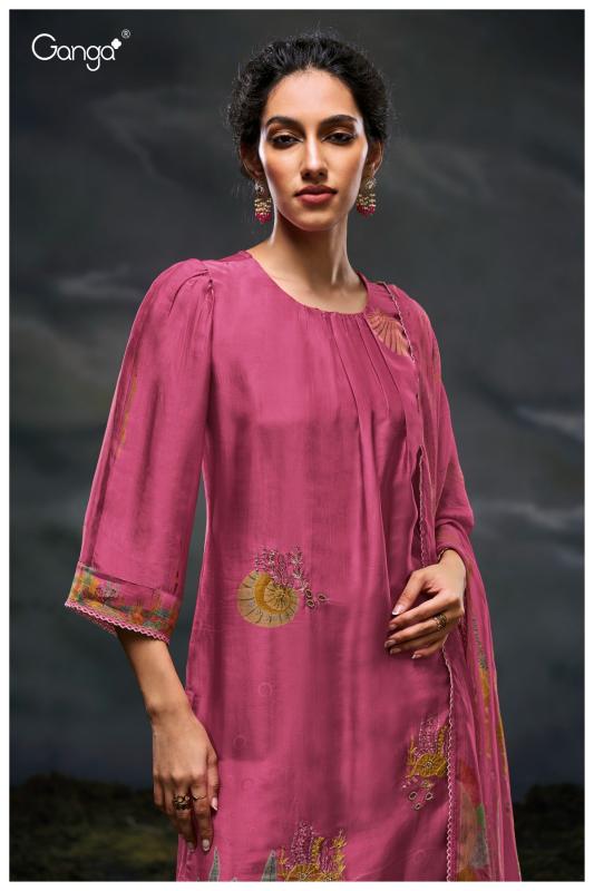 Ganga Charaya 3044 catalog unstitched salwar kameez wholesalers kolkata