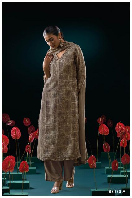 Ganga Genie 3133 catalog salwar kameez manufacturers in surat