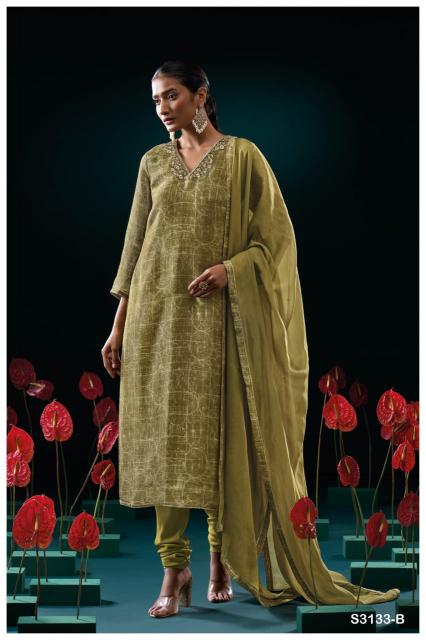 Ganga Genie 3133 catalog salwar kameez manufacturers in surat