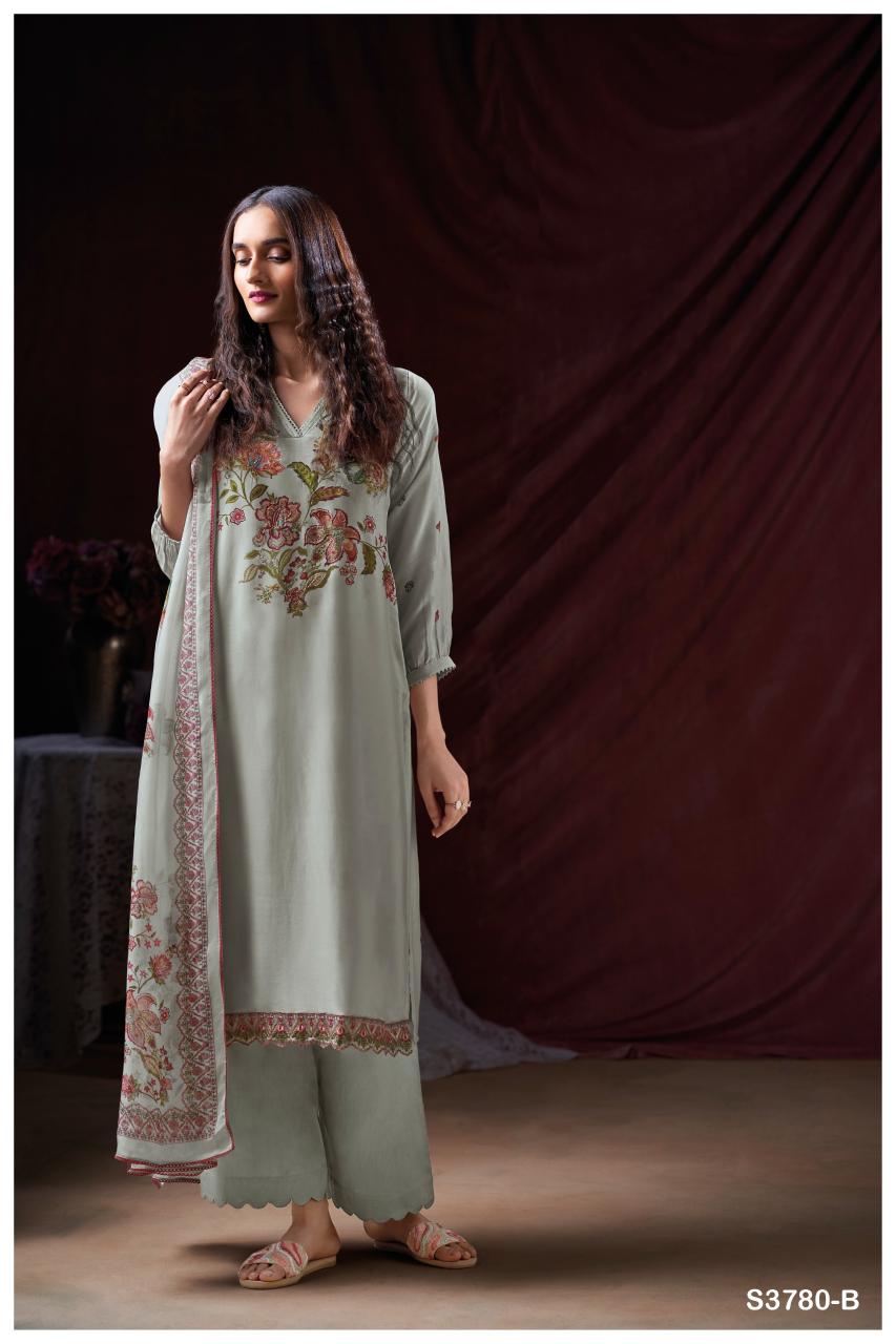 Ganga Grezia 3780 catalog best salwar kameez material in surat