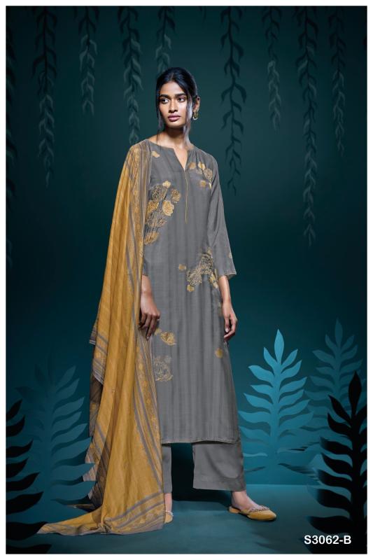 Ganga Gunjan 3062 catalog best salwar kameez material in surat