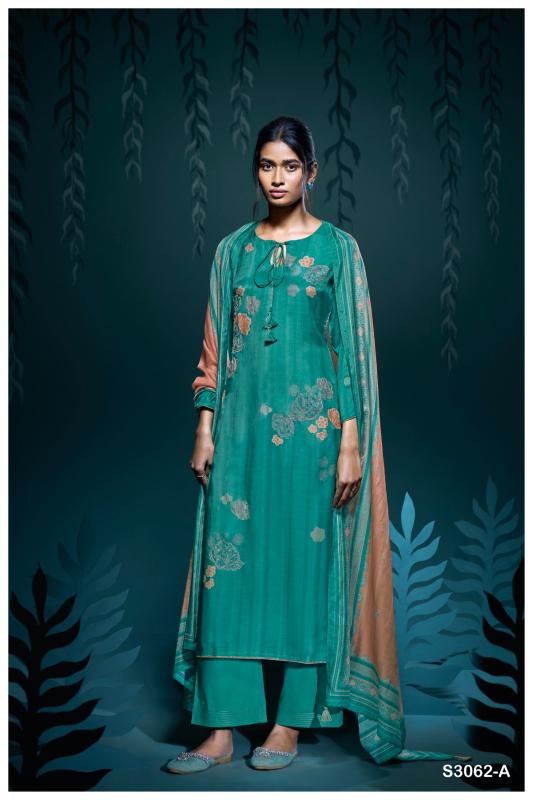 Ganga Gunjan 3062 catalog best salwar kameez material in surat