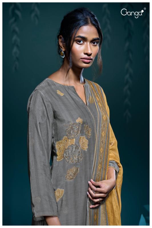 Ganga Gunjan 3062 catalog best salwar kameez material in surat
