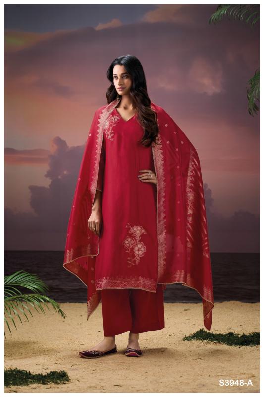 Ganga Himangi 3948 catalog wholesale salwar kameez market in kolkata