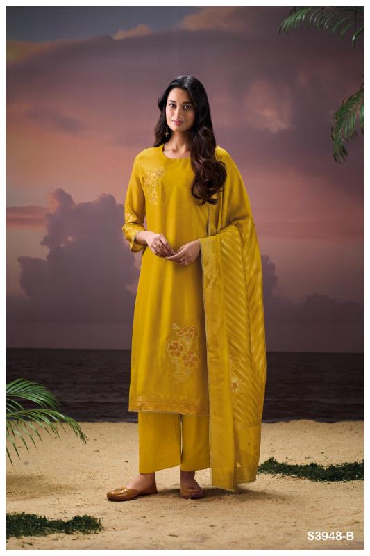 Ganga Himangi 3948 catalog wholesale salwar kameez market in kolkata