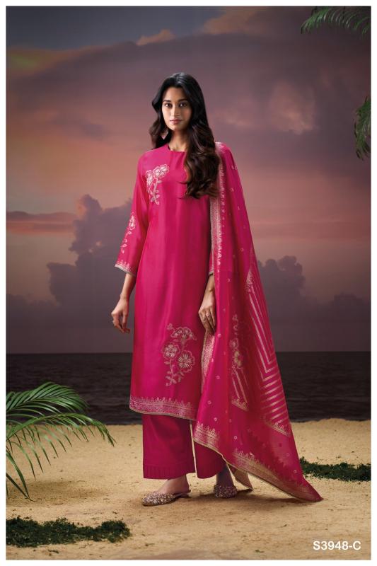 Ganga Himangi 3948 catalog wholesale salwar kameez market in kolkata