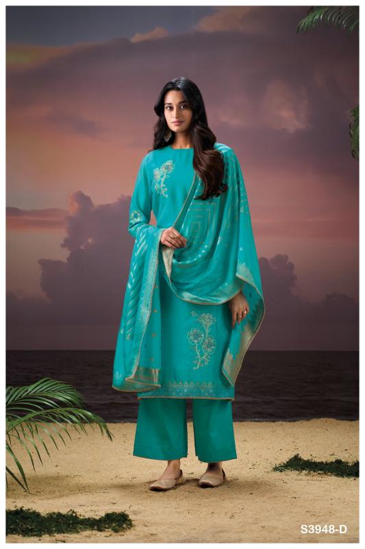 Ganga Himangi 3948 catalog wholesale salwar kameez market in kolkata