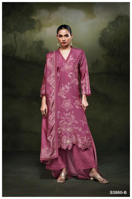 Ganga Hudaifa 3860 catalog wholesale salwar kameez surat