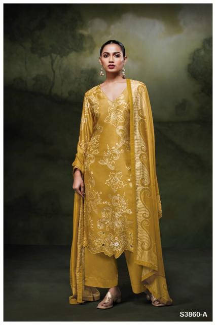 Ganga Hudaifa 3860 catalog wholesale salwar kameez surat