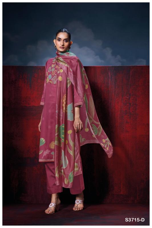 Ganga Isalith 3715 catalog wholesale market of salwar kameez in surat