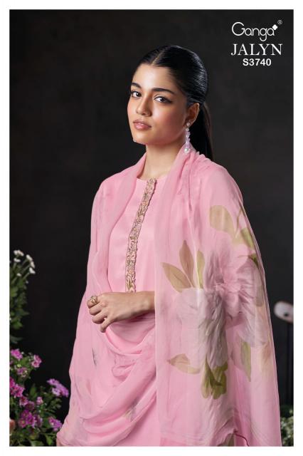 Ganga Jalyn 3740 catalog mumbai wholesale salwar kameez