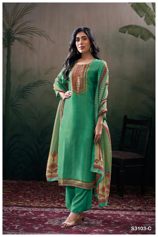 Ganga Kirthvi 3103 catalog wholesale salwar kameez online shopping india