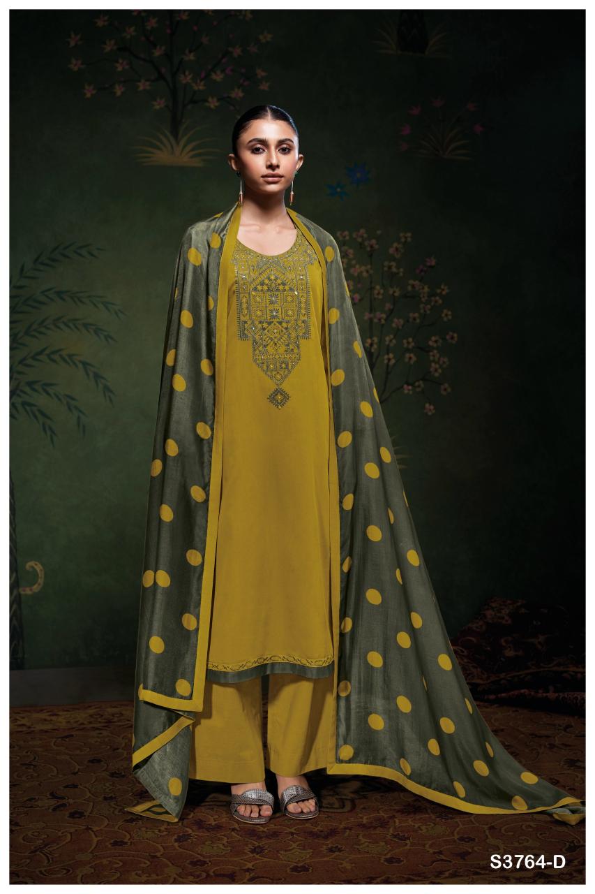 Ganga Meadow 3764 catalog unstitched salwar kameez wholesalers in india