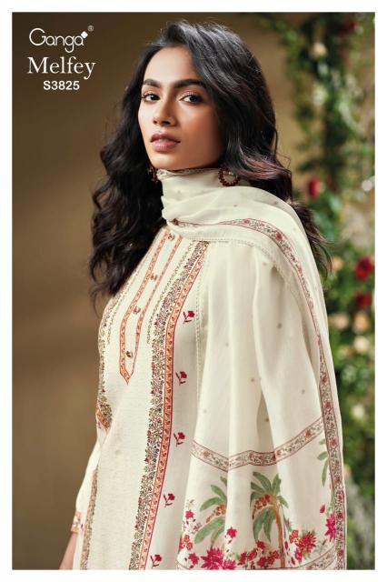 Ganga Melfey 3825 catalog salwar kameez wholesale surat gujarat