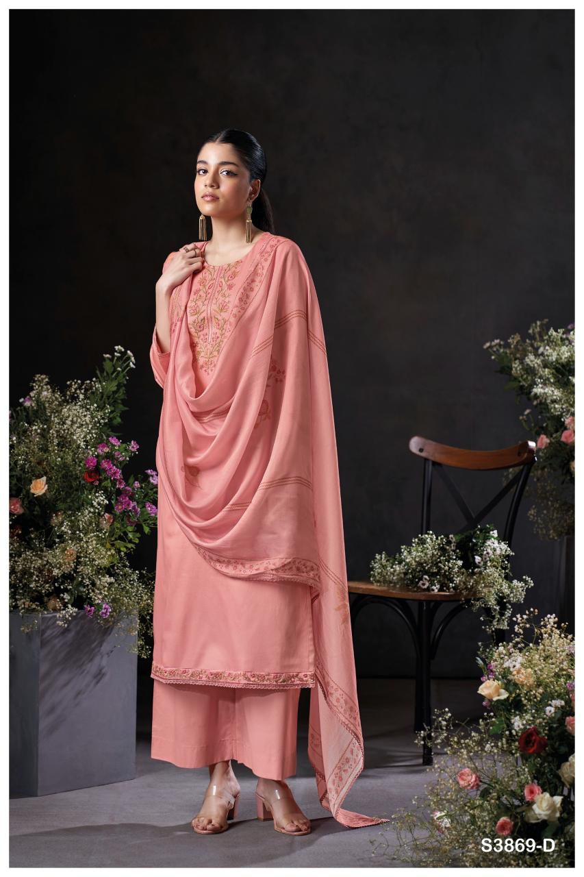 Ganga Milara 3869 catalog salwar kameez wholesale surat