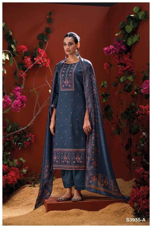 Ganga Naadia 3935 catalog wholesale suppliers of salwar kameez in surat gujarat