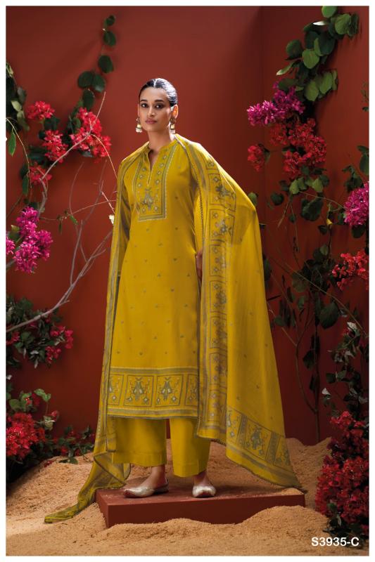 Ganga Naadia 3935 catalog wholesale suppliers of salwar kameez in surat gujarat
