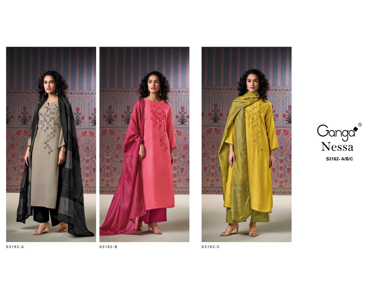 Ganga Nessa 3162 catalog salwar kameez india wholesale