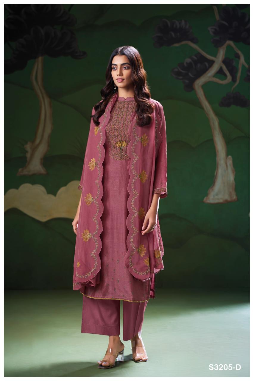 Ganga Nyla 3205 catalog wholesale dealers in salwar kameez surat