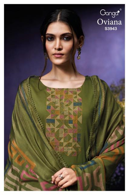 Ganga Oviana 3943 catalog wholesale salwar kameez suppliers in surat