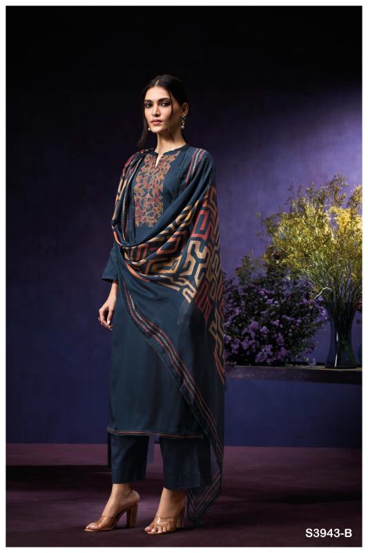 Ganga Oviana 3943 catalog wholesale salwar kameez suppliers in surat