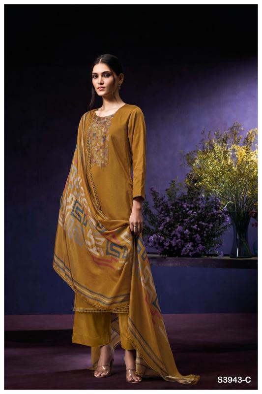 Ganga Oviana 3943 catalog wholesale salwar kameez suppliers in surat