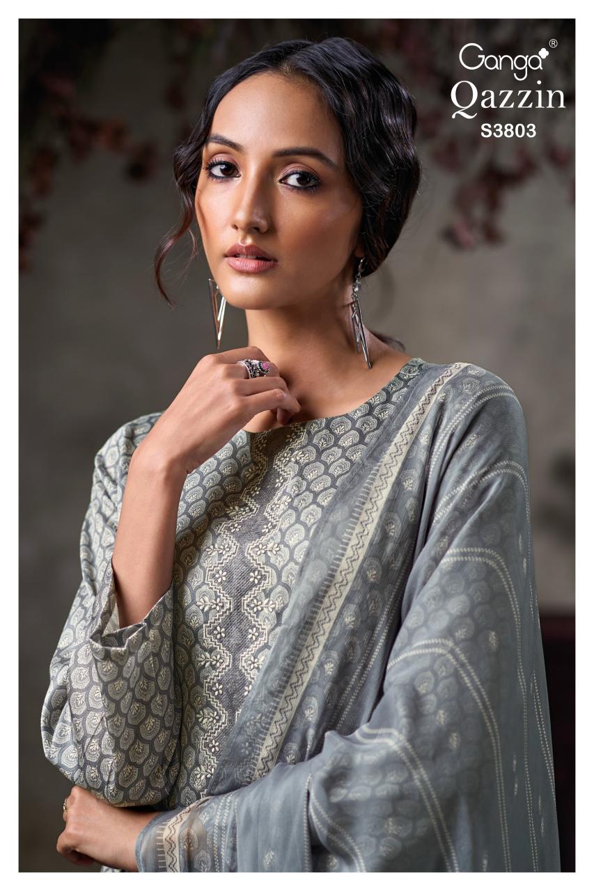 Ganga Qazzin 3803 catalog salwar kameez suppliers in surat