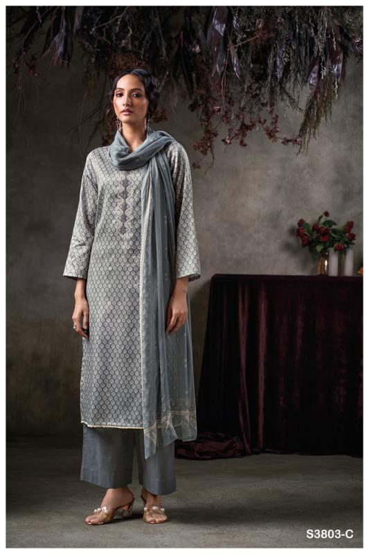 Ganga Qazzin 3803 catalog salwar kameez suppliers in surat