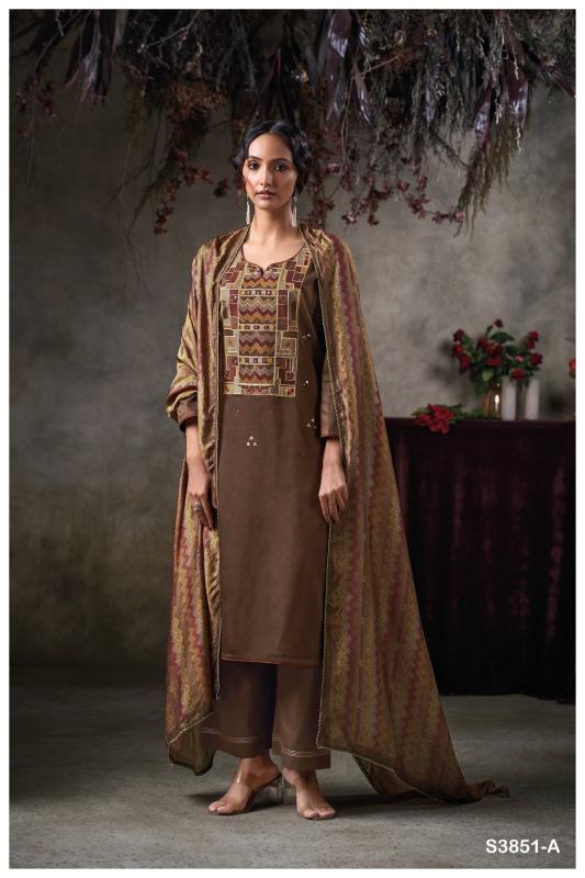 Ganga Tazlin 3851 catalog surat salwar kameez