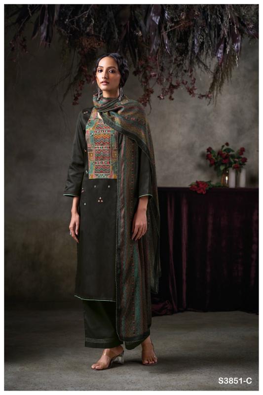 Ganga Tazlin 3851 catalog surat salwar kameez