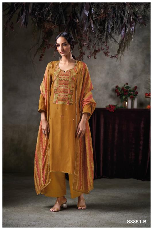 Ganga Tazlin 3851 catalog surat salwar kameez