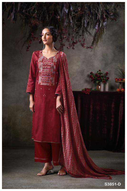 Ganga Tazlin 3851 catalog surat salwar kameez