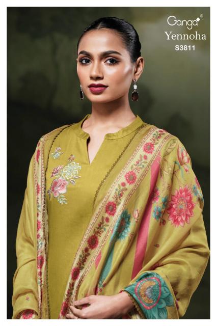 Ganga Yennoha 3811 catalog surat salwar kameez wholesalers online