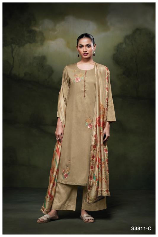 Ganga Yennoha 3811 catalog surat salwar kameez wholesalers online