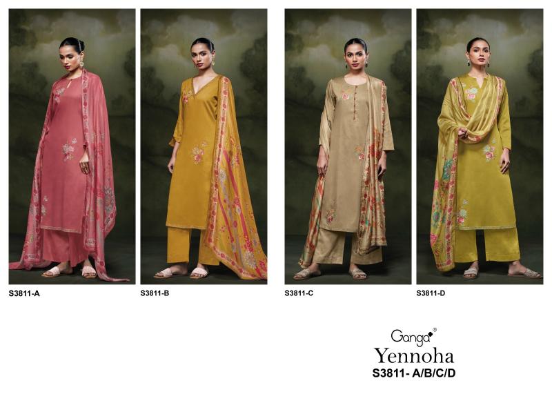 Ganga Yennoha 3811 catalog surat salwar kameez wholesalers online