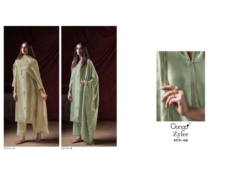 Ganga Zylee 3731 catalog buy salwar kameez wholesale