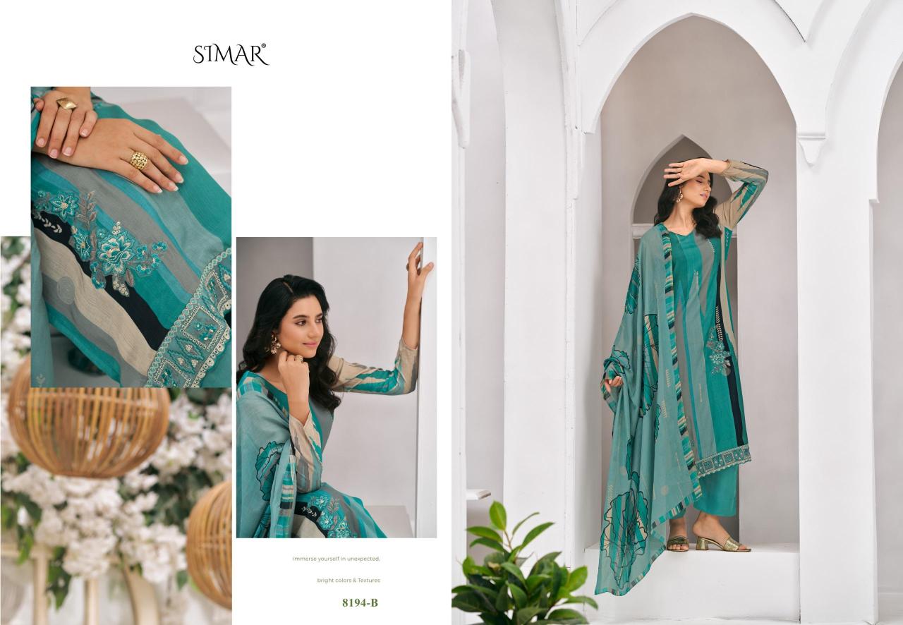 Glossy Simar Anika catalog wholesale ladies salwar kameez
