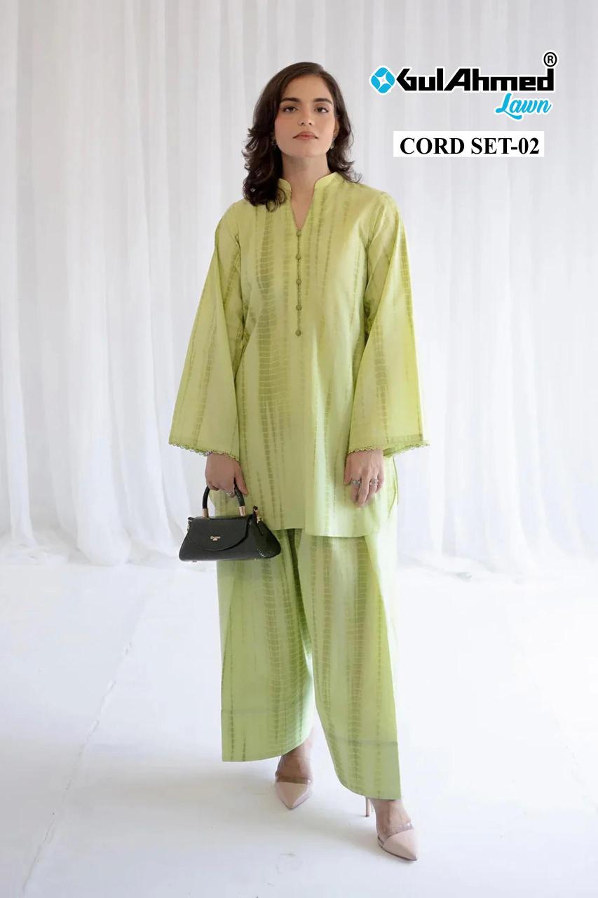 Gul Ahmed Cord Set d vol 2 linen edition catalog co ord set 