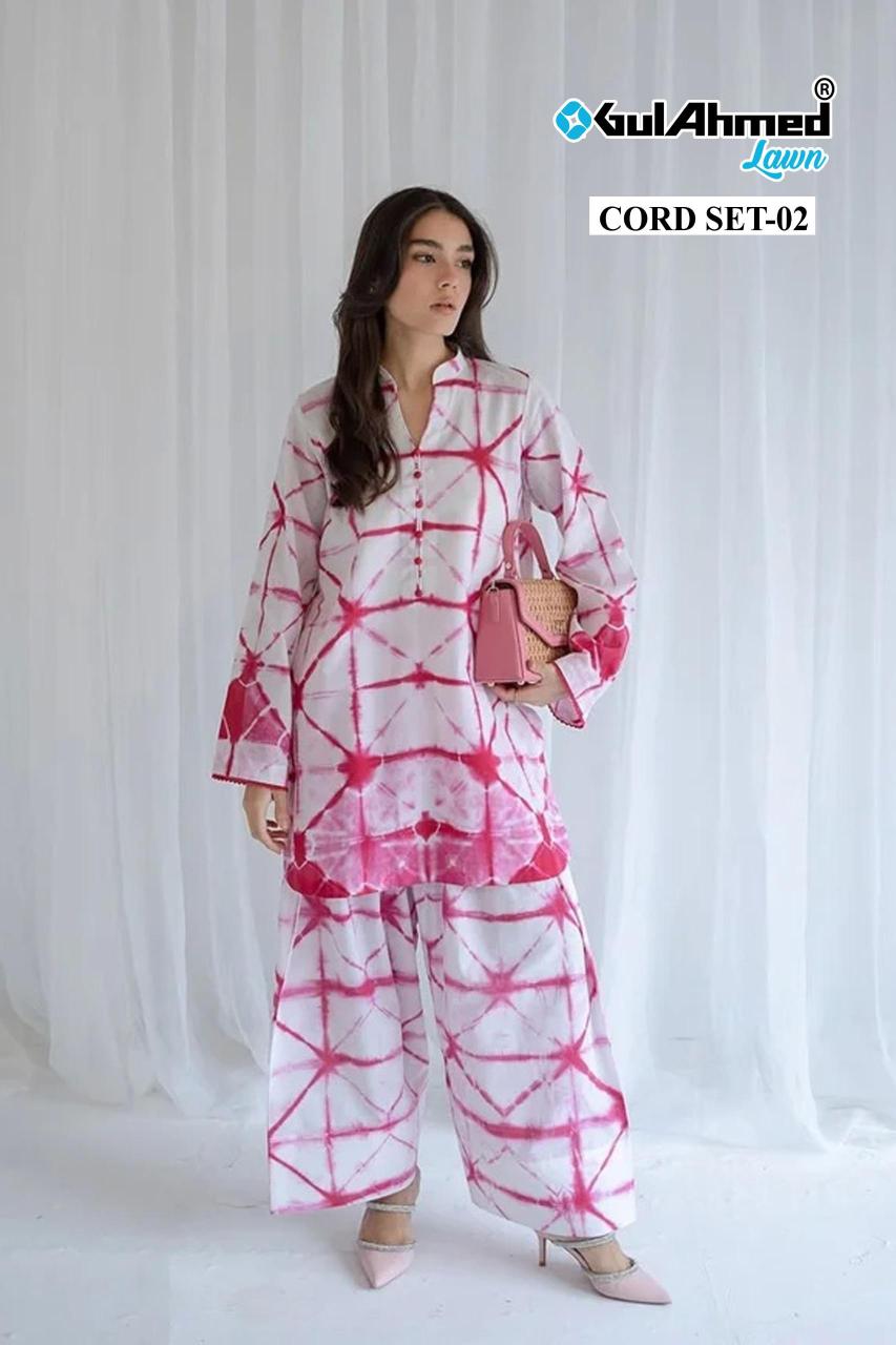 Gul Ahmed Cord Set d vol 2 linen edition catalog co ord set 