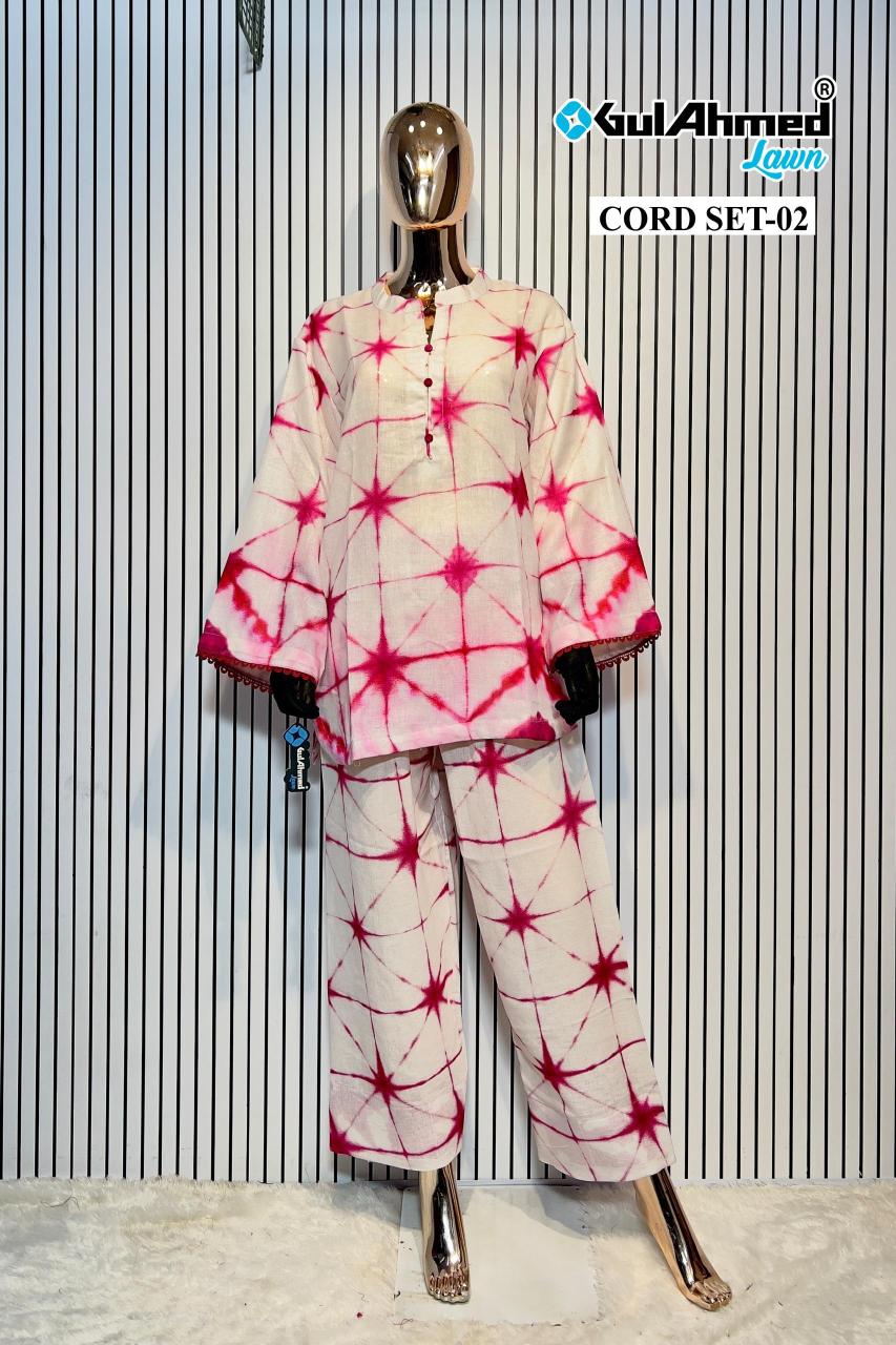 Gul Ahmed Cord Set d vol 2 linen edition catalog co ord set 