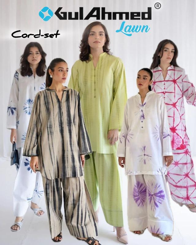 Gul Ahmed Cord Set d vol 2 linen edition catalog co ord set 