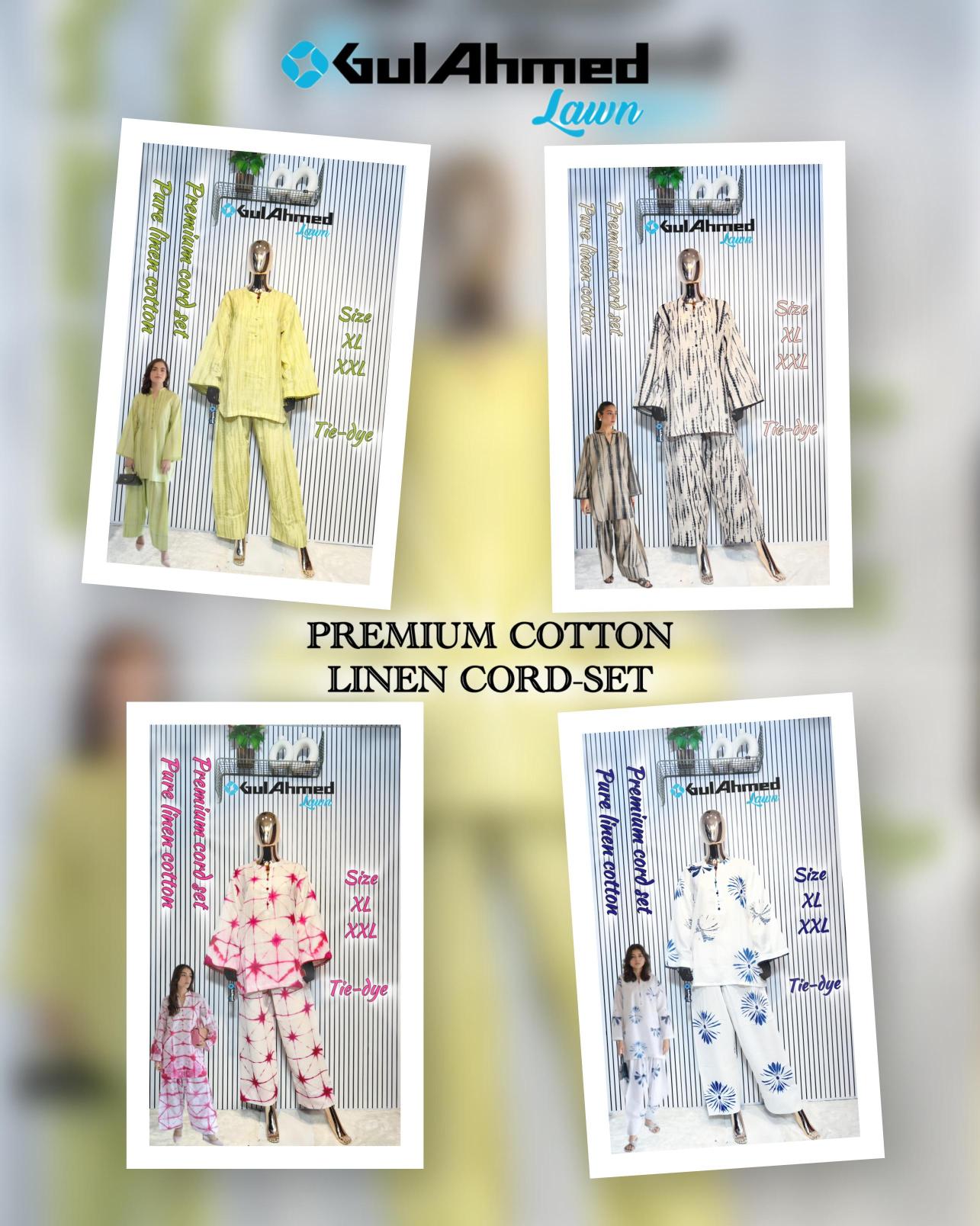 Gul Ahmed Cord Set d vol 2 linen edition catalog co ord set 